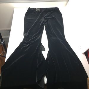 NEW INC International Concepts Flare Leg Regular Mid Rise Fit Velvet Sz 6 Pants
